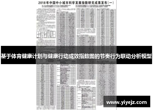 基于体育健康计划与健康行动成效指数图的节奏行为联动分析模型
